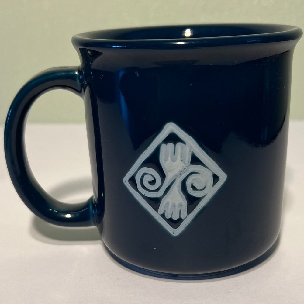CROWN CORNING  Prego Southwest Native Collection Cobalt Mug ~  Indonesia